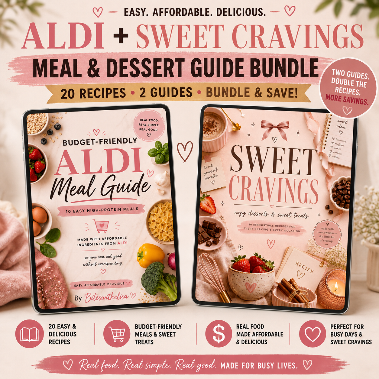 ALDI Meal Guide + Sweet Cravings Bundle | 20 Recipes